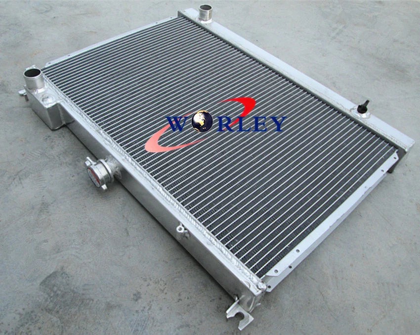 Aluminum Radiator + Fan for Nissan Skyline R31 2.0L 3.0L 6cyl (1985-1990)