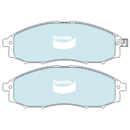 Set of 4 Front Disc Brake Pads for Nissan Navara D22 (1997–2016) 4WD