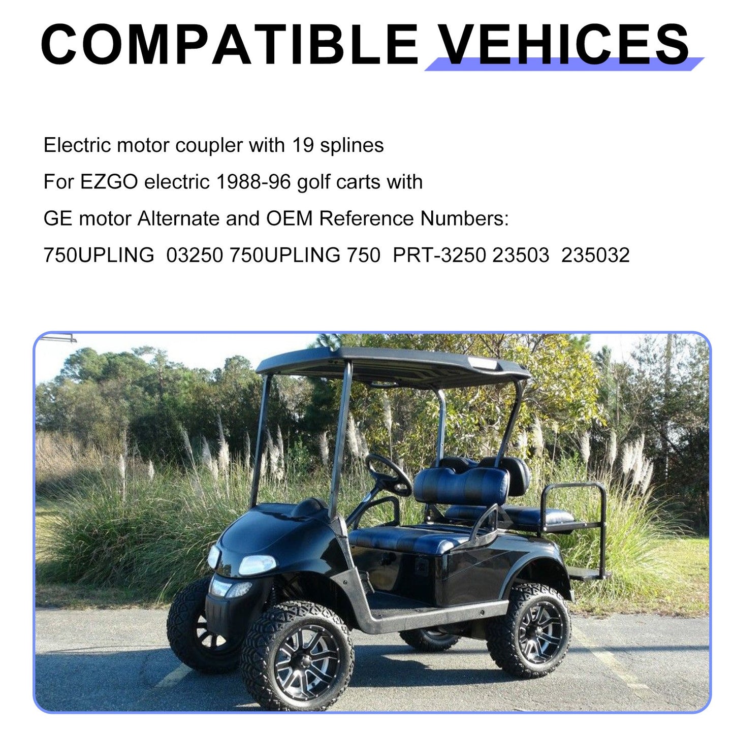 Electric Motor Coupler for EZGO Golf Cart (1988–1996)