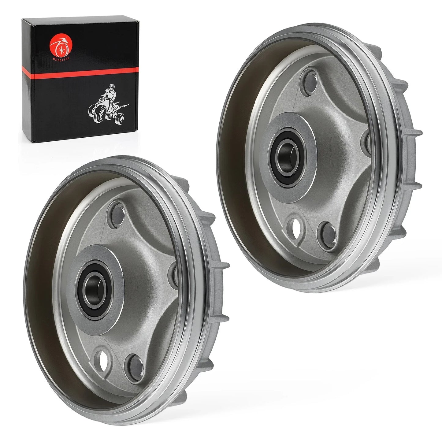 2 x Front Brake Drum for Honda Rancher 350 2X4 TRX350TM (2000–2006)
