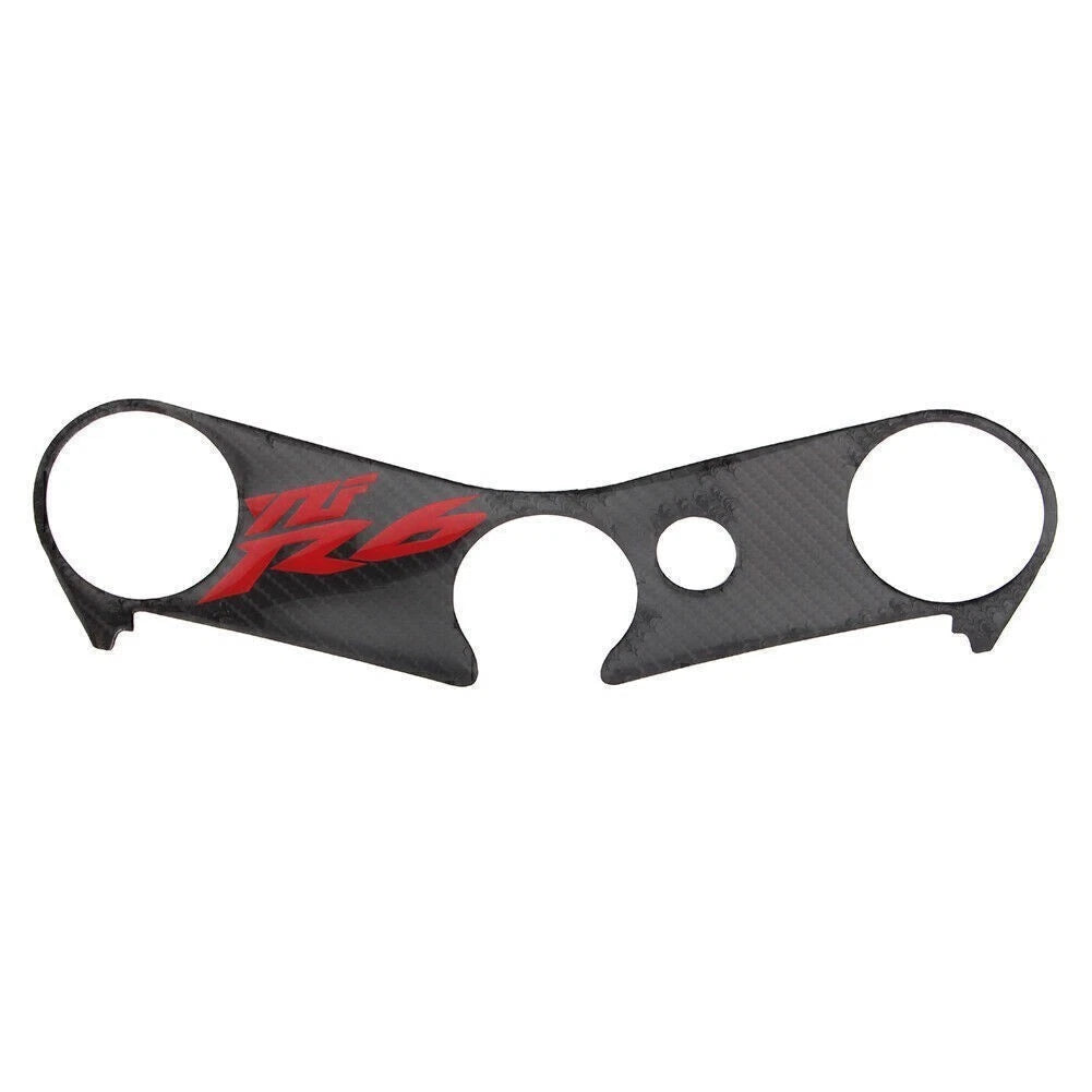 Carbon Look Top Yoke Fork Protector Sticker Cover for Yamaha YZF R6 (2006–2017)