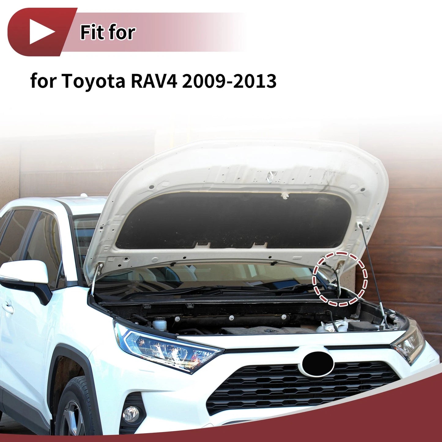 Hood Hinge for Toyota RAV4 (2009–2013) Left Side