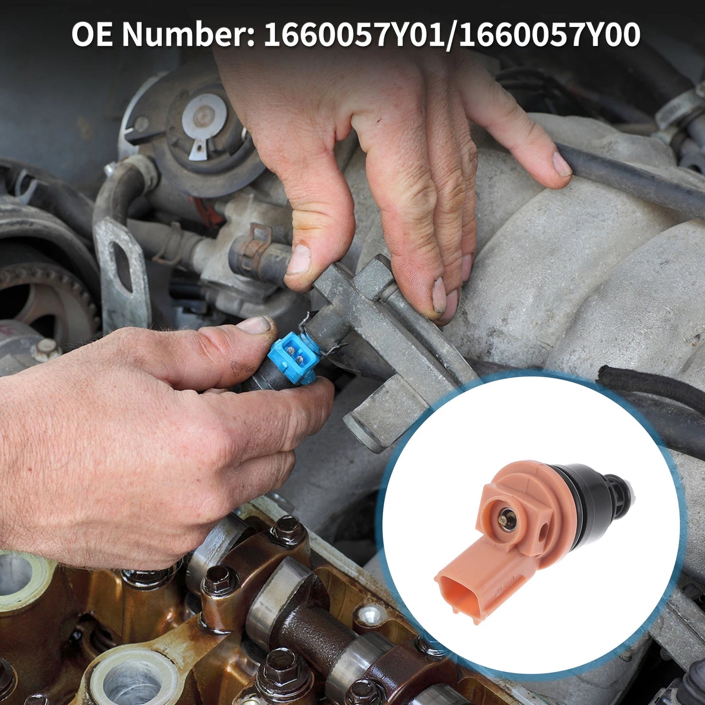 Fuel Injector No. 1660057Y01 for Nissan 200SX 1.6 (1995–1998) 1 Pc