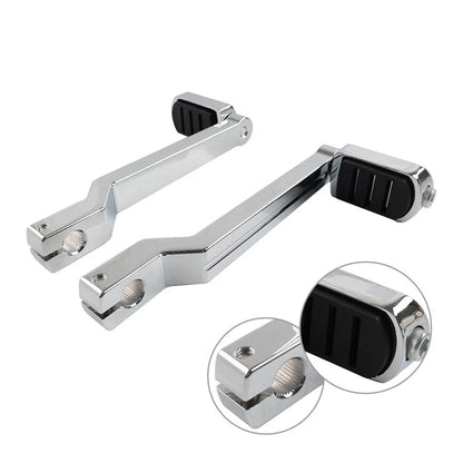 Chrome Heel Toe Shift Lever Shifter Pegs for Harley Softail (1986–2017)