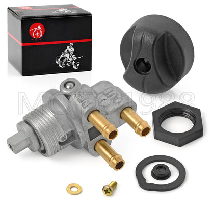 Fuel Valve Petcock 3 Way & Knob Nut for Sea Doo GTS, GTX (1992–2001)
