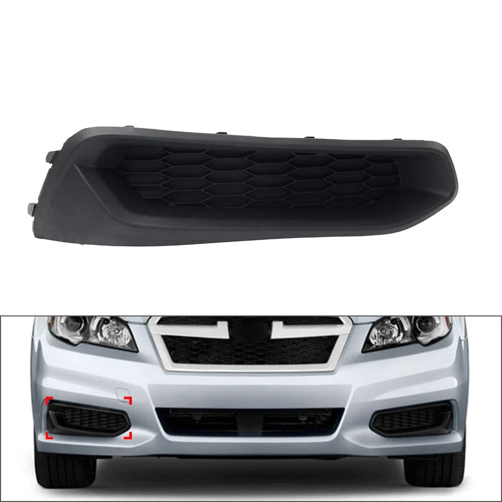 Black Front Bumper Fog Light Bezel Cover for Subaru Legacy (2013-2014)
