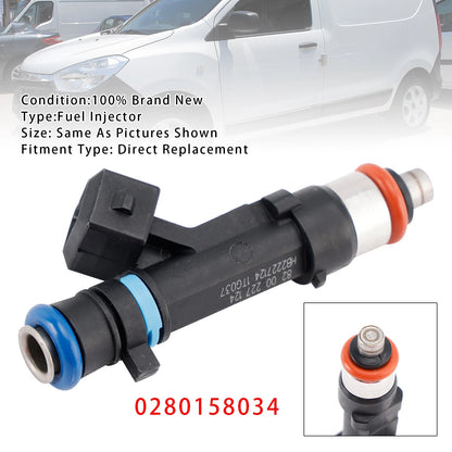 Fuel Injector for Dacia Sandero Logan Dokker Renault Kangoo (2008–2023) 0280158034