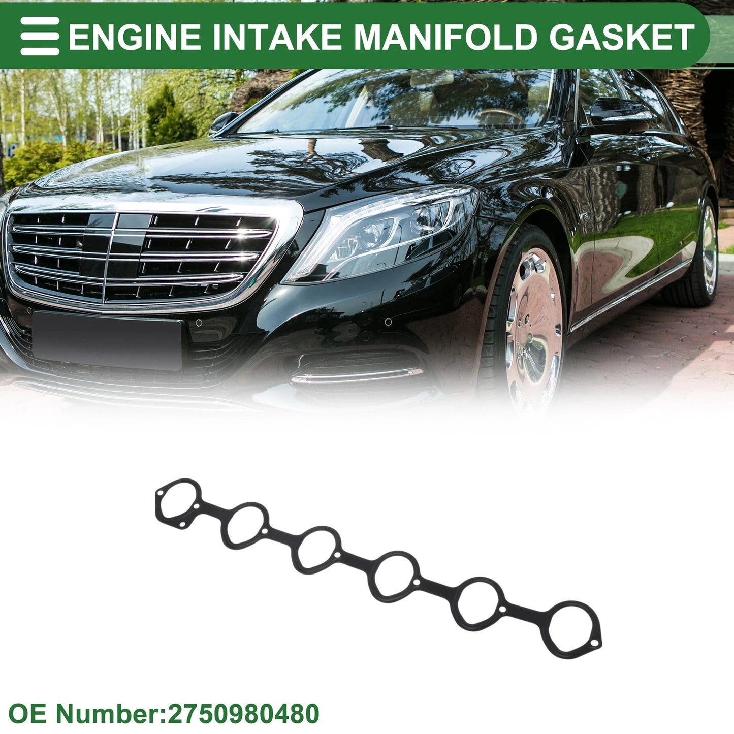 Engine Intake Manifold Gasket for Mercedes-Benz S600 (2003–2013) No.2750980480