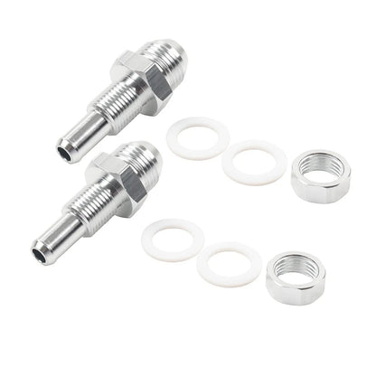 2X Handlebar Grips for Universal Motorcycle (50.8mm) - Silver
