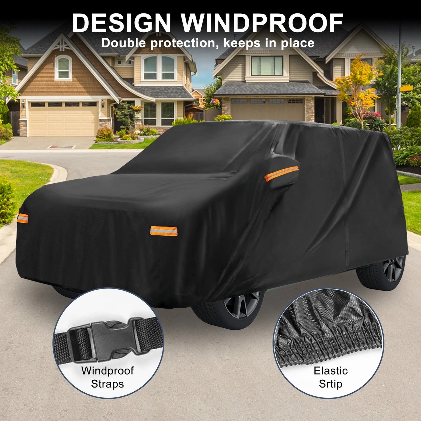 Waterproof Car Cover for Kia Soul (2010–2023) - Aluminum Film, Zipper