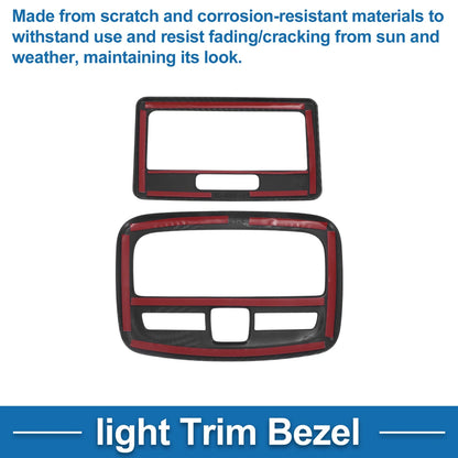 Light Trim Bezel Set for Suzuki Fronx (2024–2025) Carbon Fiber Black