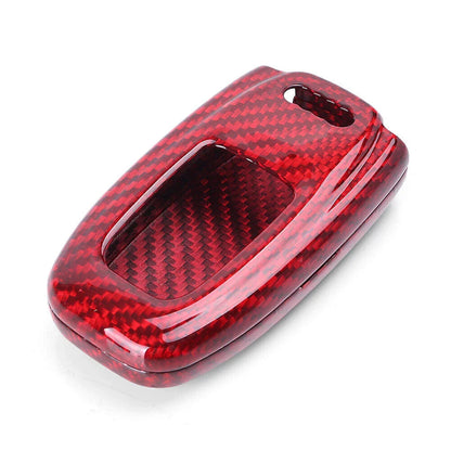 Carbon Fiber Remote Key Fob Case for Audi A3 A4 A5 A6 A7 A8