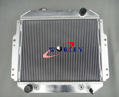56MM Aluminum Radiator with Fan for Nissan Forklift A10-A25