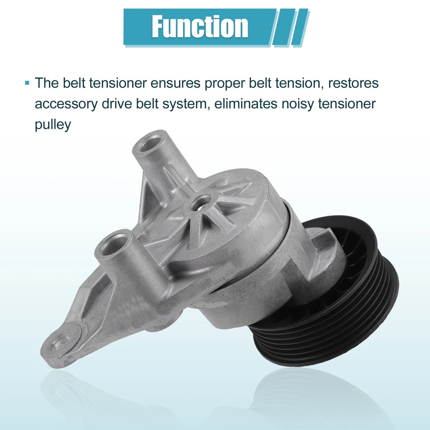 Set of 1 Drive Belt Tensioner Pulley Assembly for Chevrolet Express (2003–2023)