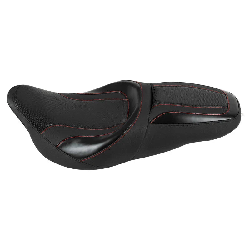 Black Driver Passenger Seat for Harley Touring CVO Street Glide (2009-2023)