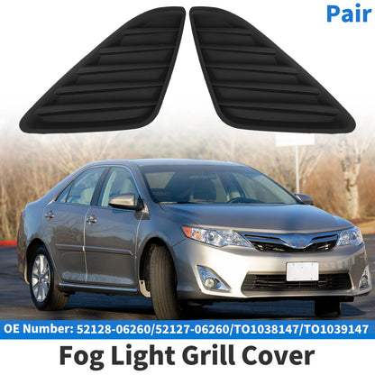 Set of 2 Fog Light Grilles No. 52128-06260 for Toyota Camry