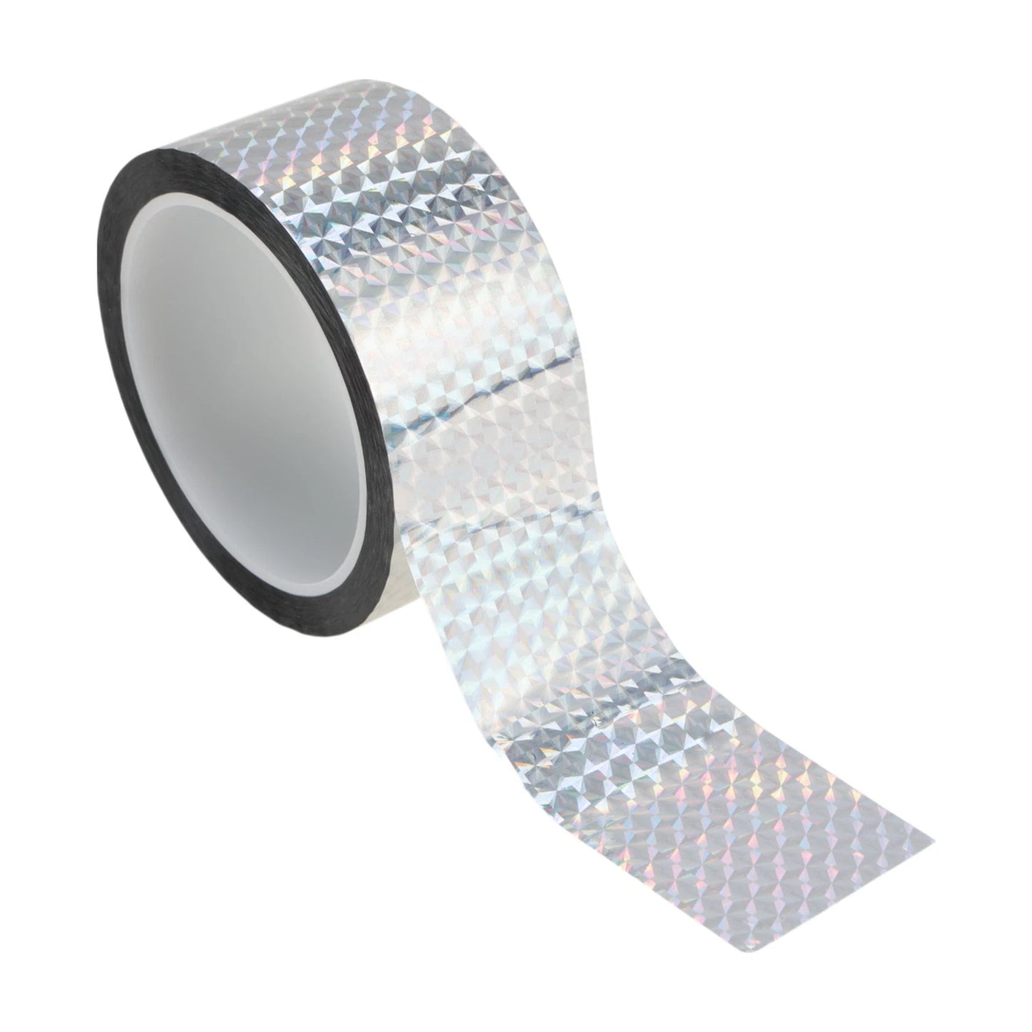 Pinstripe Tape 50mmx50m for Car Motorcycle Boat Laser Silver Tone (1 Pcs)