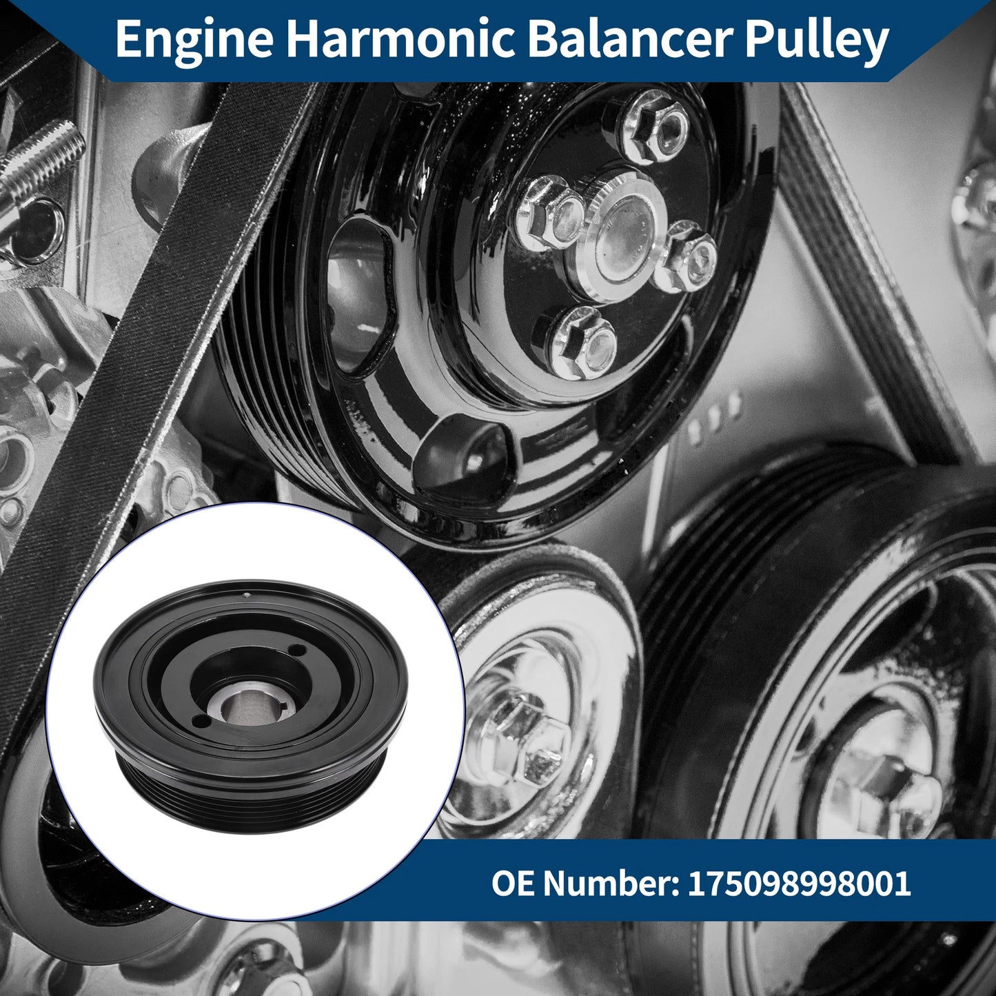 Engine Harmonic Balancer Crank Pulley for Lexus LS460 (2007–2012) No.1347038010