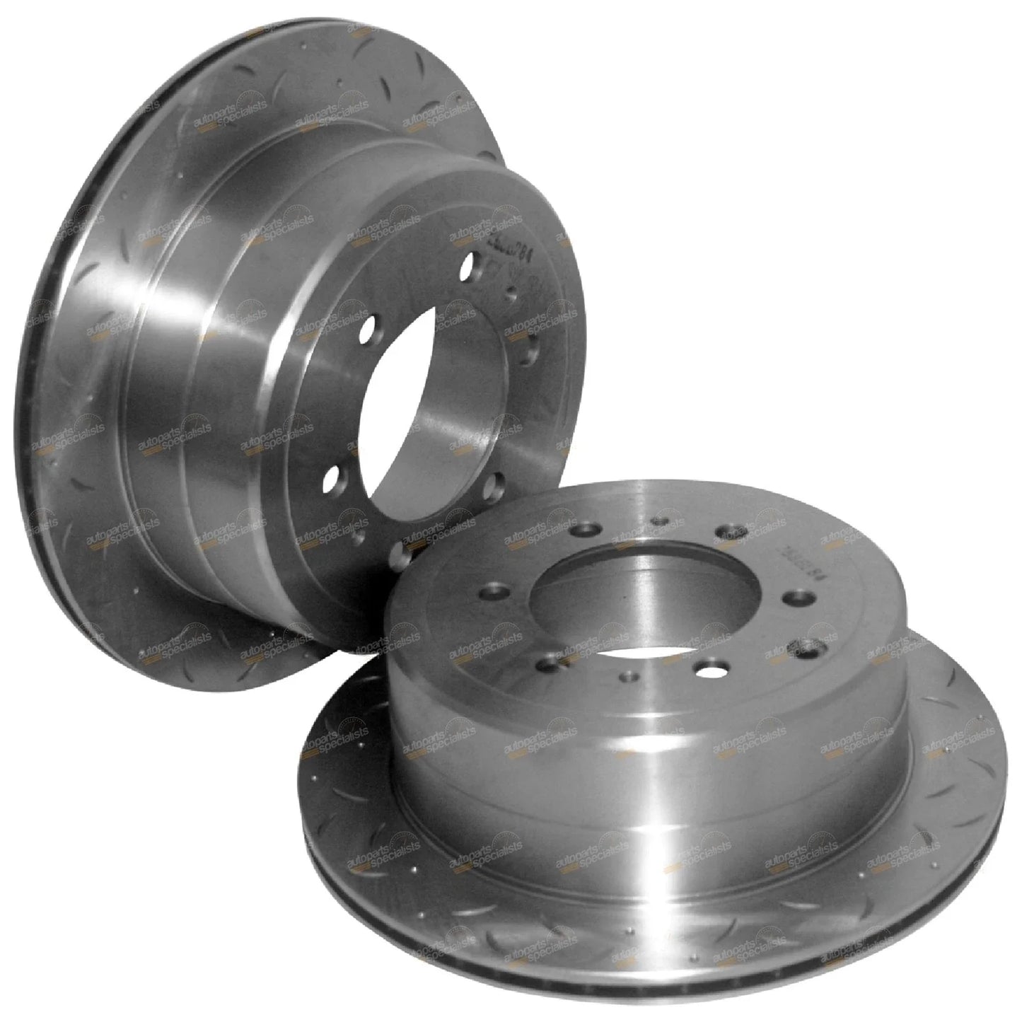 Rear Drilled Slotted Disc Brake Rotors for 80 Series (1990–1992)