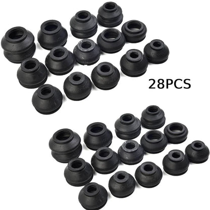 28Pcs Ball Joint Boot Suspension Dust Cover Track Tie Rod Linkage