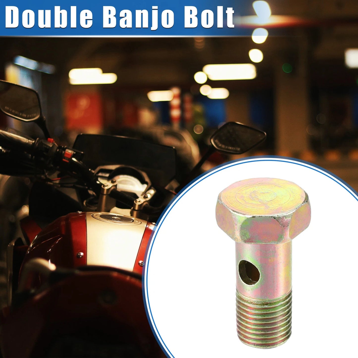 Double Banjo Bolt G1/4" for Turbo Brake Line Fitting Adapter (G1/4", 36mm)