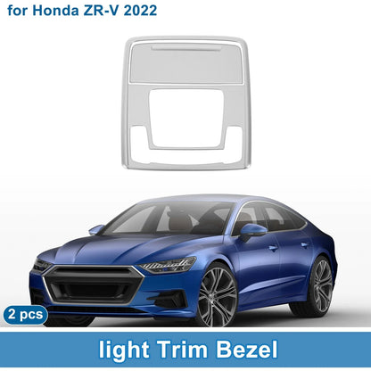Front Row Light Trim Bezel for Honda ZR-V 2022 Silver Tone