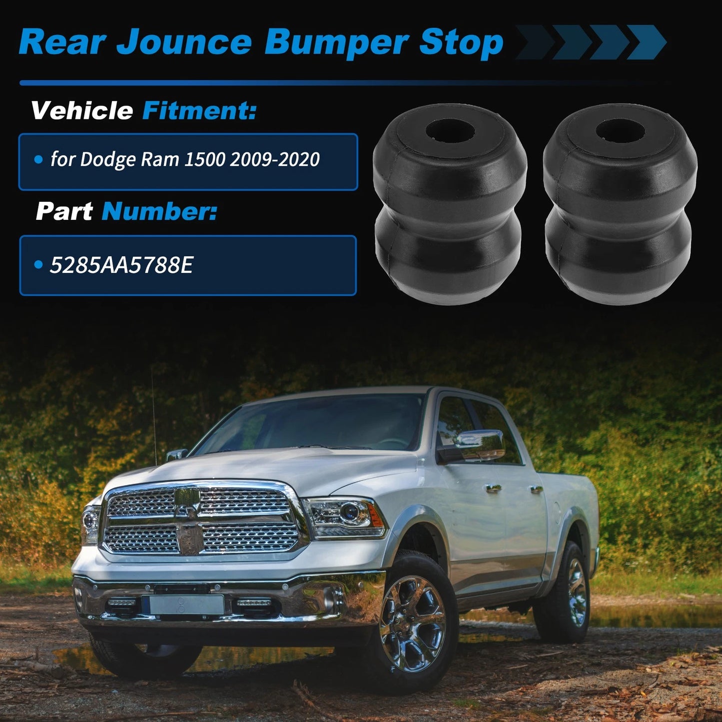 Suspension Bump Stop for Dodge Ram 1500 (2009–2020) No. 5285AA5788E