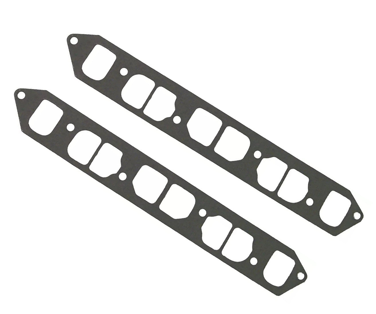 Set of 2 Exhaust Manifold Gaskets for Mercruiser 4 Cyl 2.5L 3.0L