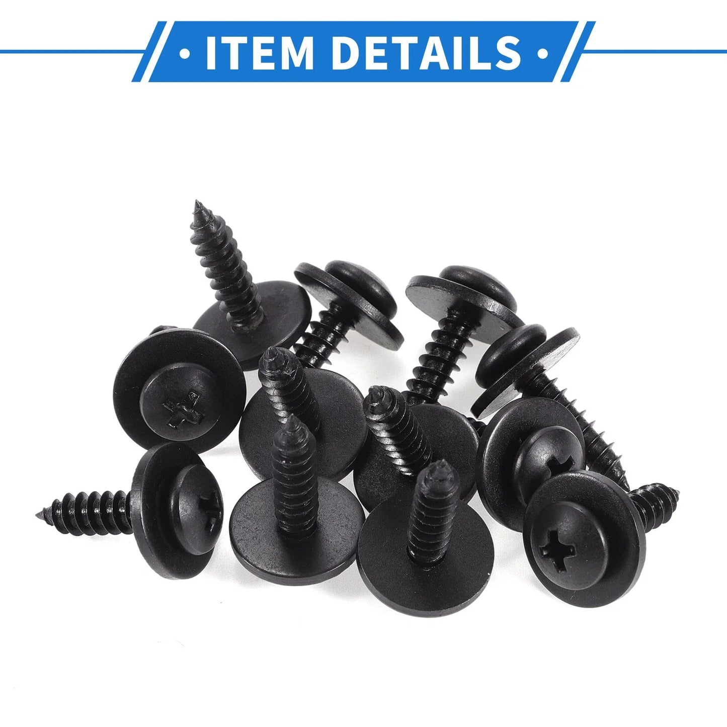 12 x Car Fender Liner Splash Shield Bumper Cover Screws for Honda Accord (2006-2007)