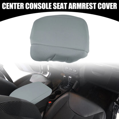 Center Console Lid Armrest Cover for Jeep Wrangler (2018–2023) Gray