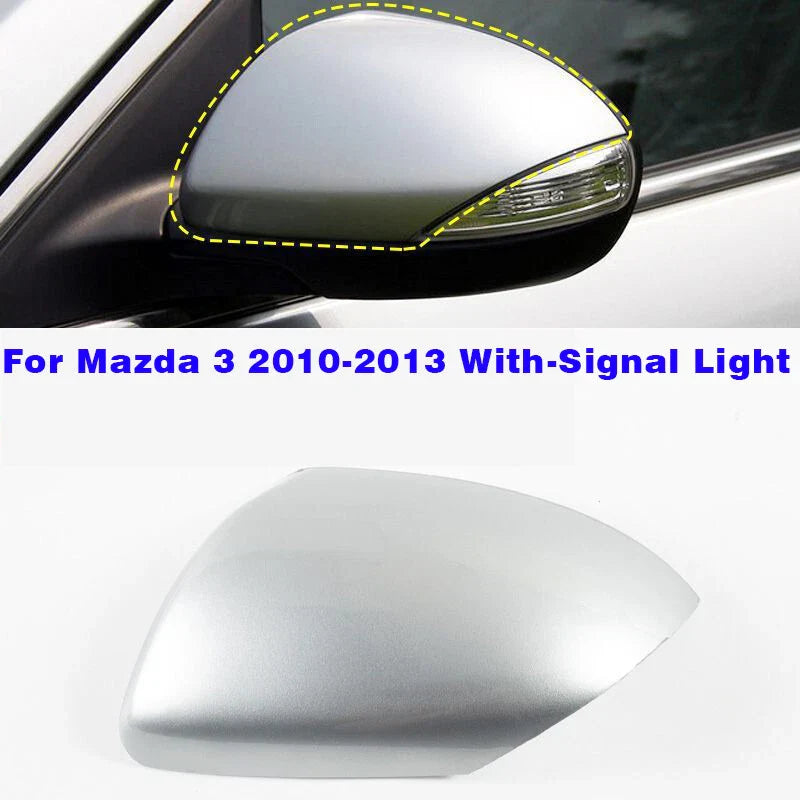 Mirror Cover Cap Silver Left Driver Side for Mazda 3 (2010–2013)
