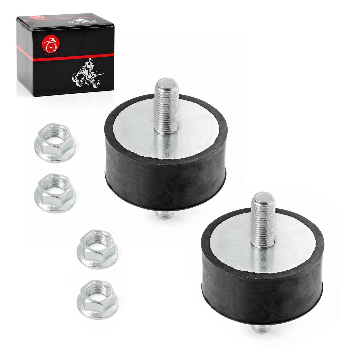 2 Front Engine Mounts Kit for Polaris Sportsman 335 400 450 500 700 (2000–2014)
