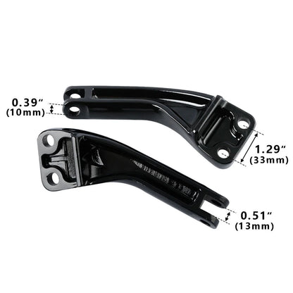 Rear Footpeg Pegs Mount Bracket for Harley Dyna Fat Bob (2007-2017)
