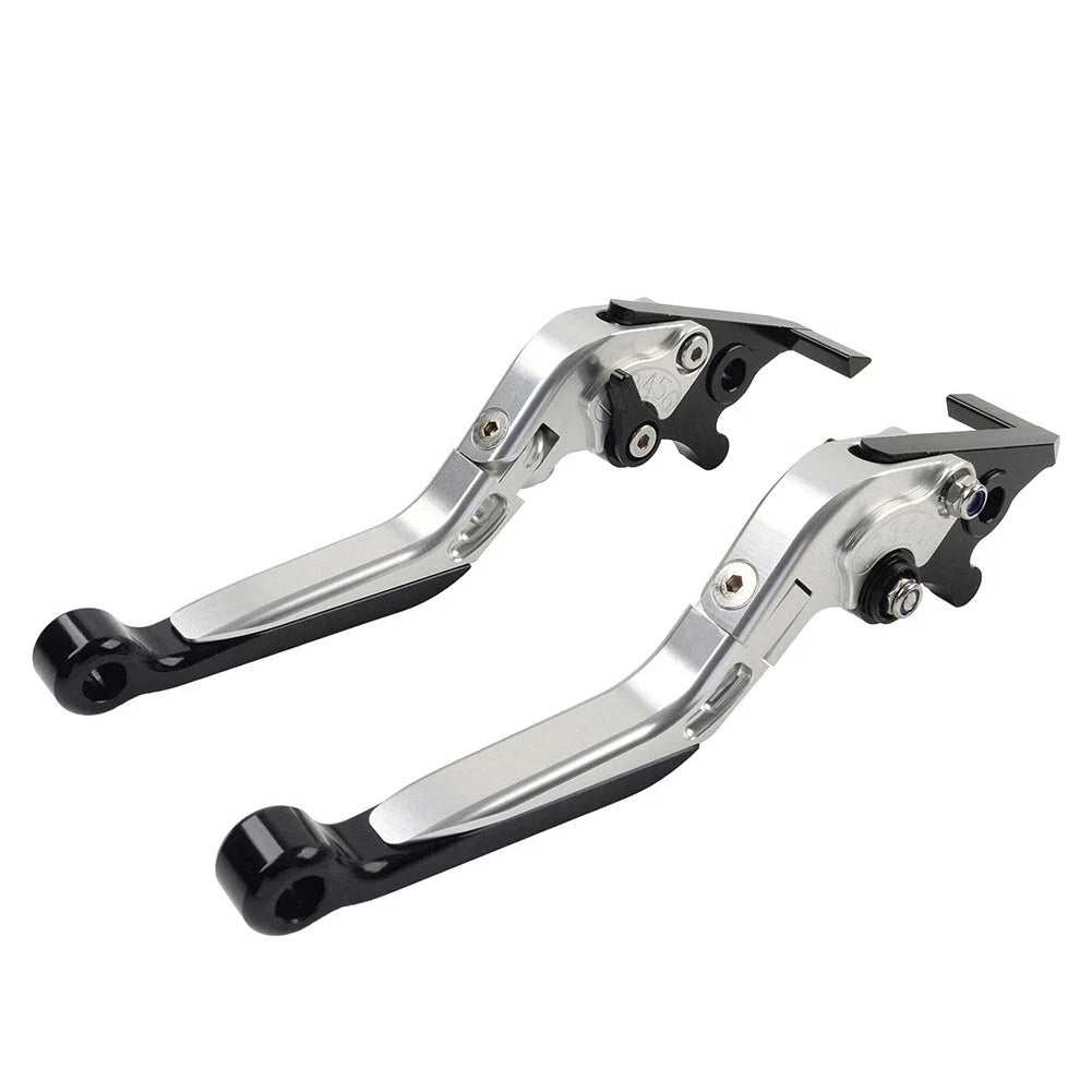 Extendable Brake Clutch Levers for BMW F650GS (2002-2007) Silver