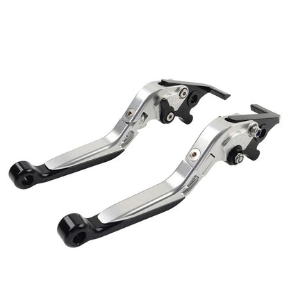 Extendable Brake Clutch Levers for BMW F650GS (2002-2007) Silver