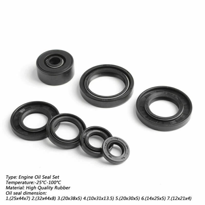 Crankshaft Engine Oil Gasket Kit for Yamaha TZR125 TZR125R (1987–1997)