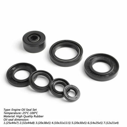 Crankshaft Engine Oil Gasket Kit for Yamaha TZR125 TZR125R (1987–1997)