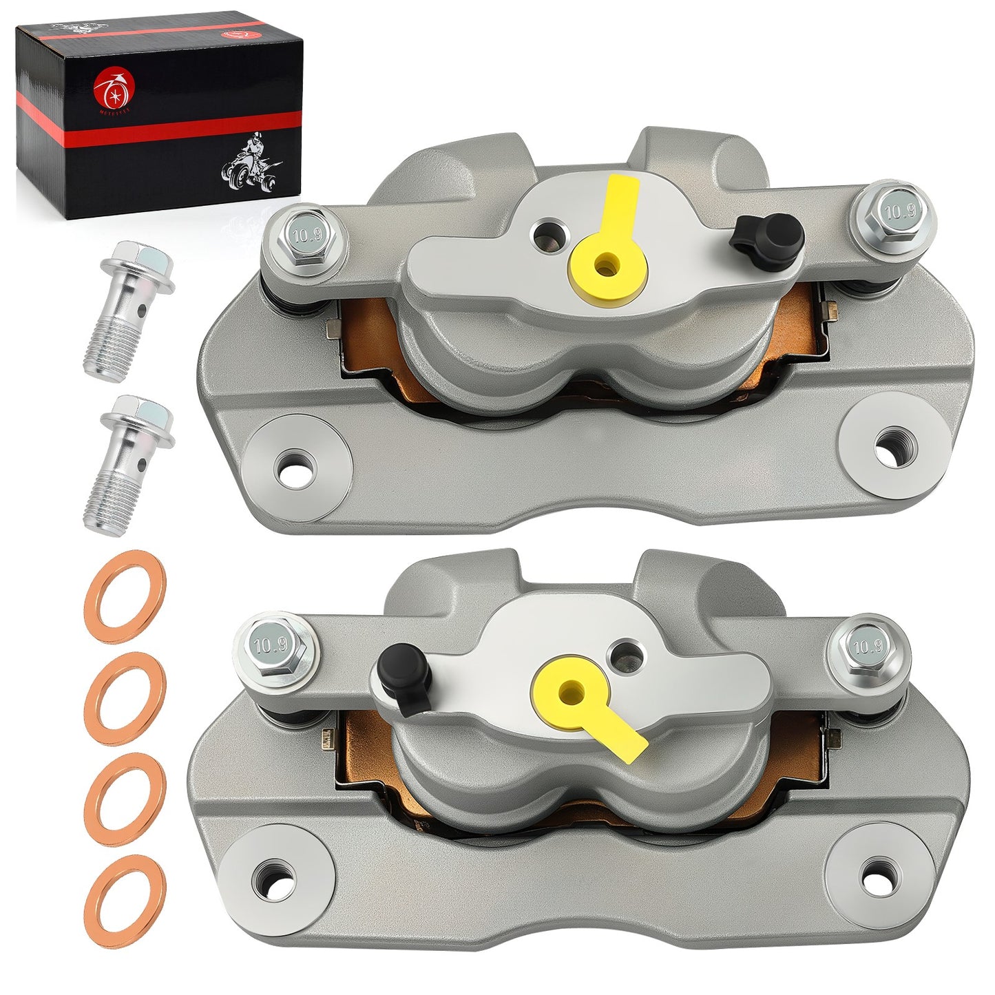 Set of 2 Front Brake Calipers with Pads for Yamaha YXZ1000R (2016–2024)