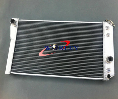 3 Row Aluminum Radiator with 2 Fans for Chevy Corvette (1984–1990)