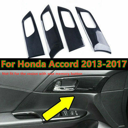 Inner Door Handle Panel Cover Trim 4Pcs for Honda Accord (2013–2017)