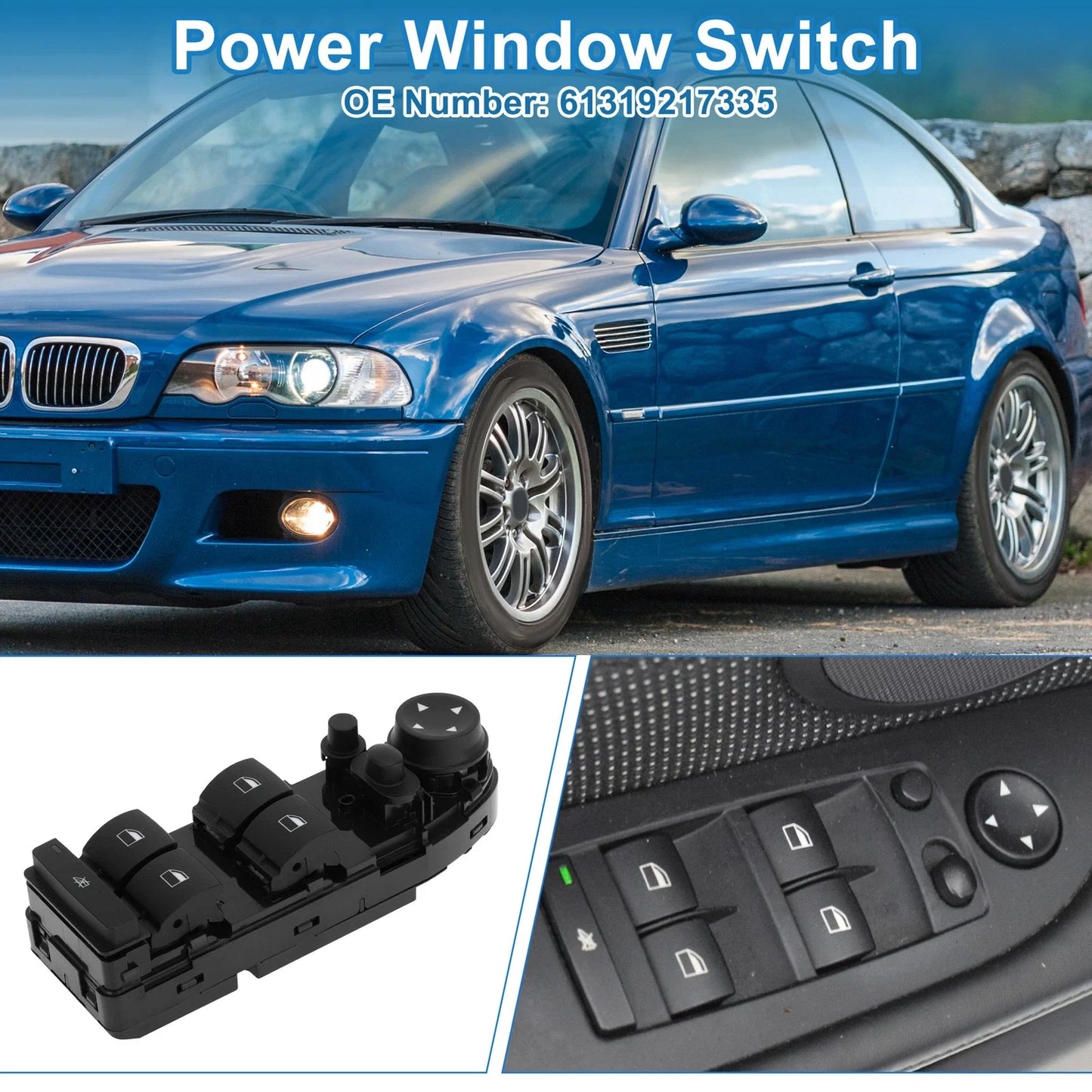 Power Window Switch for BMW 325i 325xi Window Control Switch