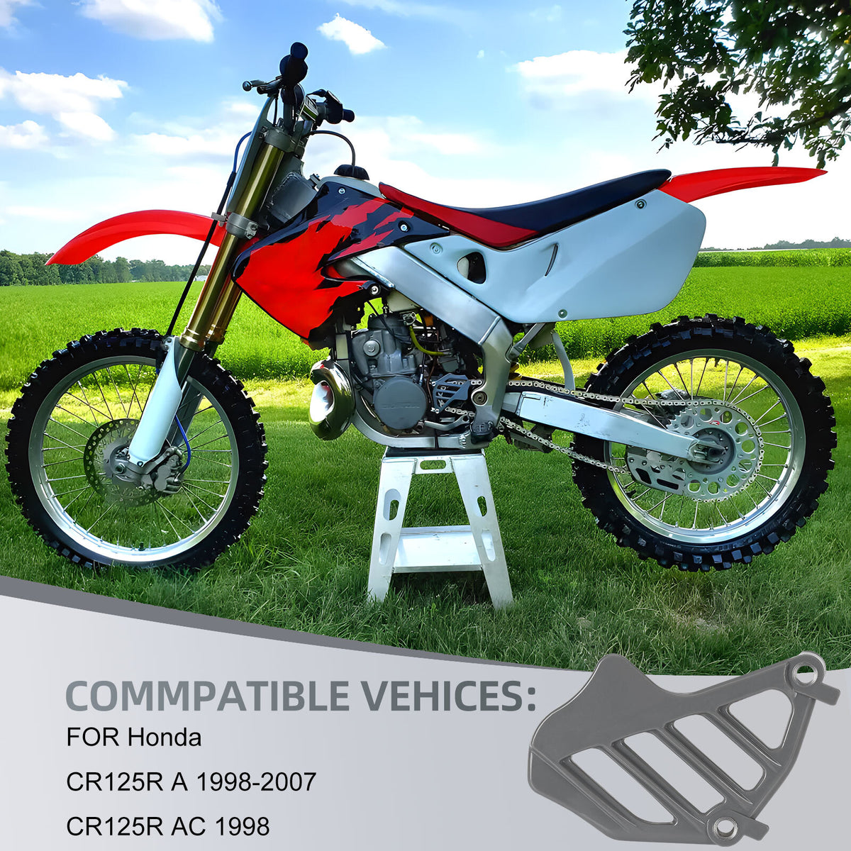 Front Sprocket Cover Guard for Honda CR125R (1998–2007)