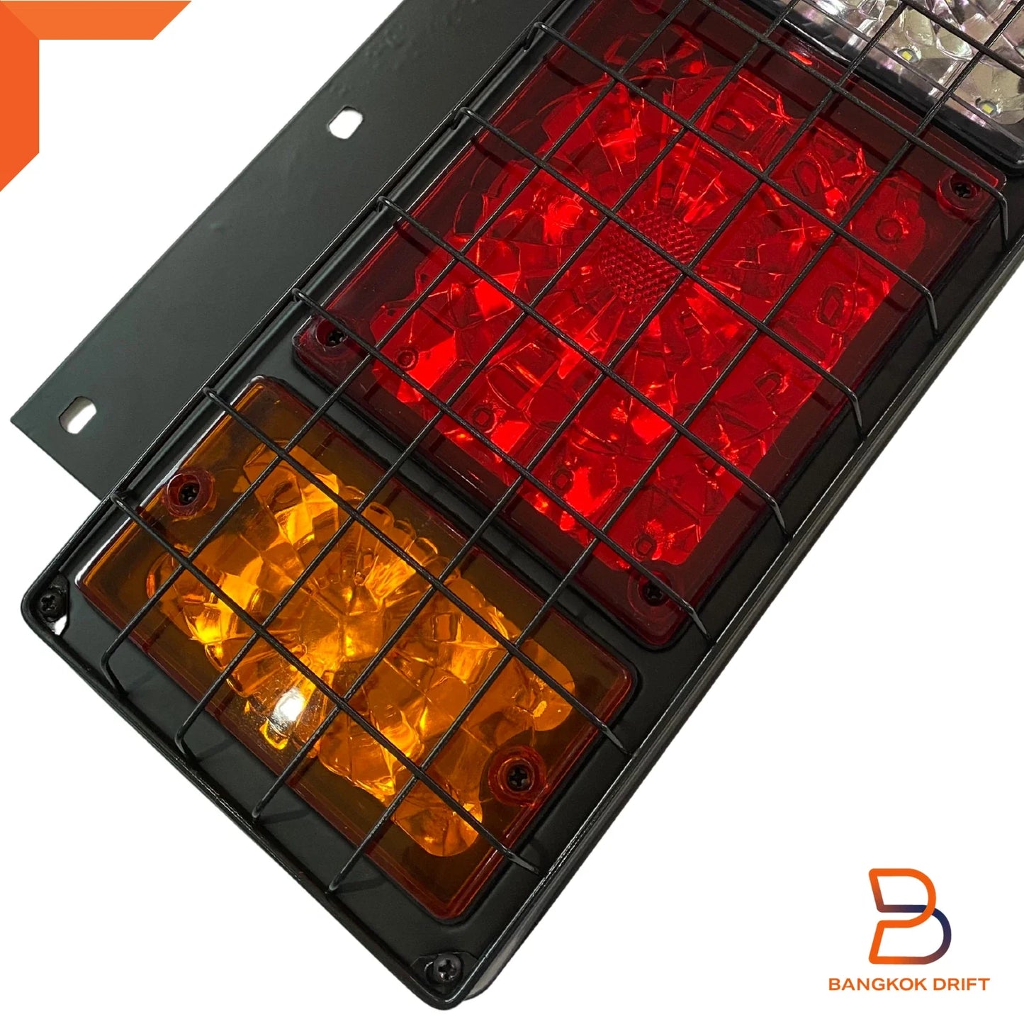 PAIR LED TAIL LIGHTS ROCK GUARD for ISUZU ELF NPR NHR NLR TRUCK