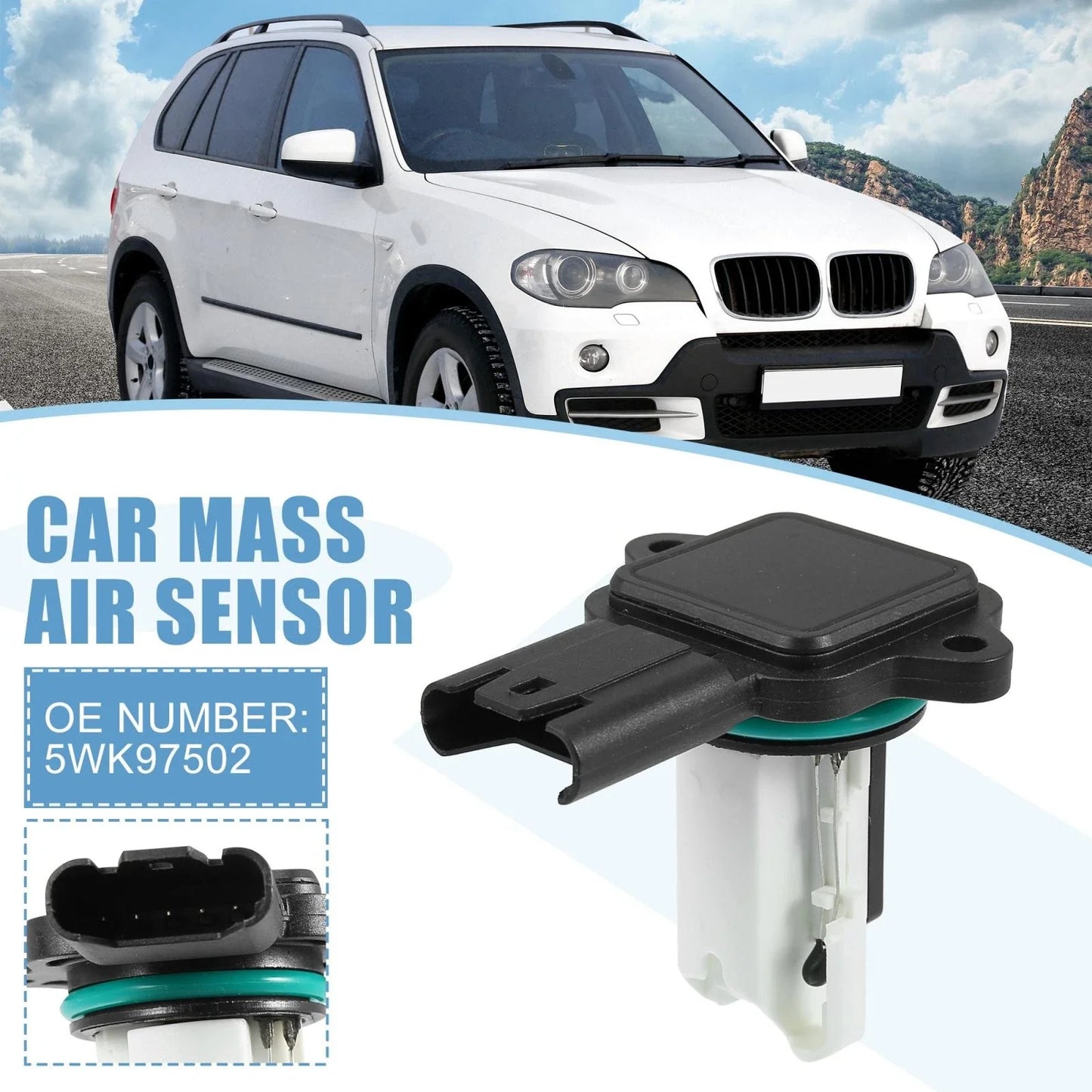 Mass Air Flow Sensor MAF for BMW 535i 330i