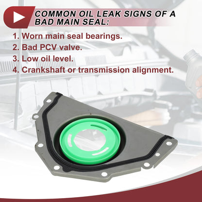 1 Pc Crankshaft Oil Seal with Flange for Chrysler 300 Sebring (2005–2010) No. 4663870AC