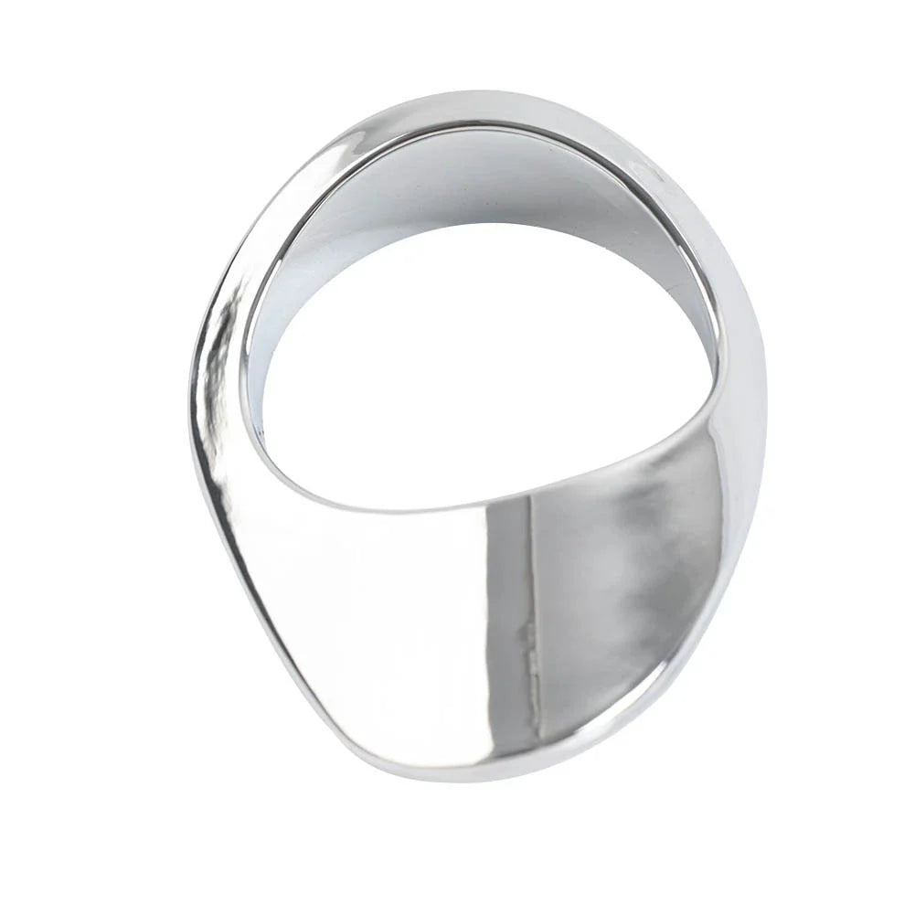 Chrome Right Battery Cover Oil Dipstick Bezel for Harley XL1200 883 (2004-2022)