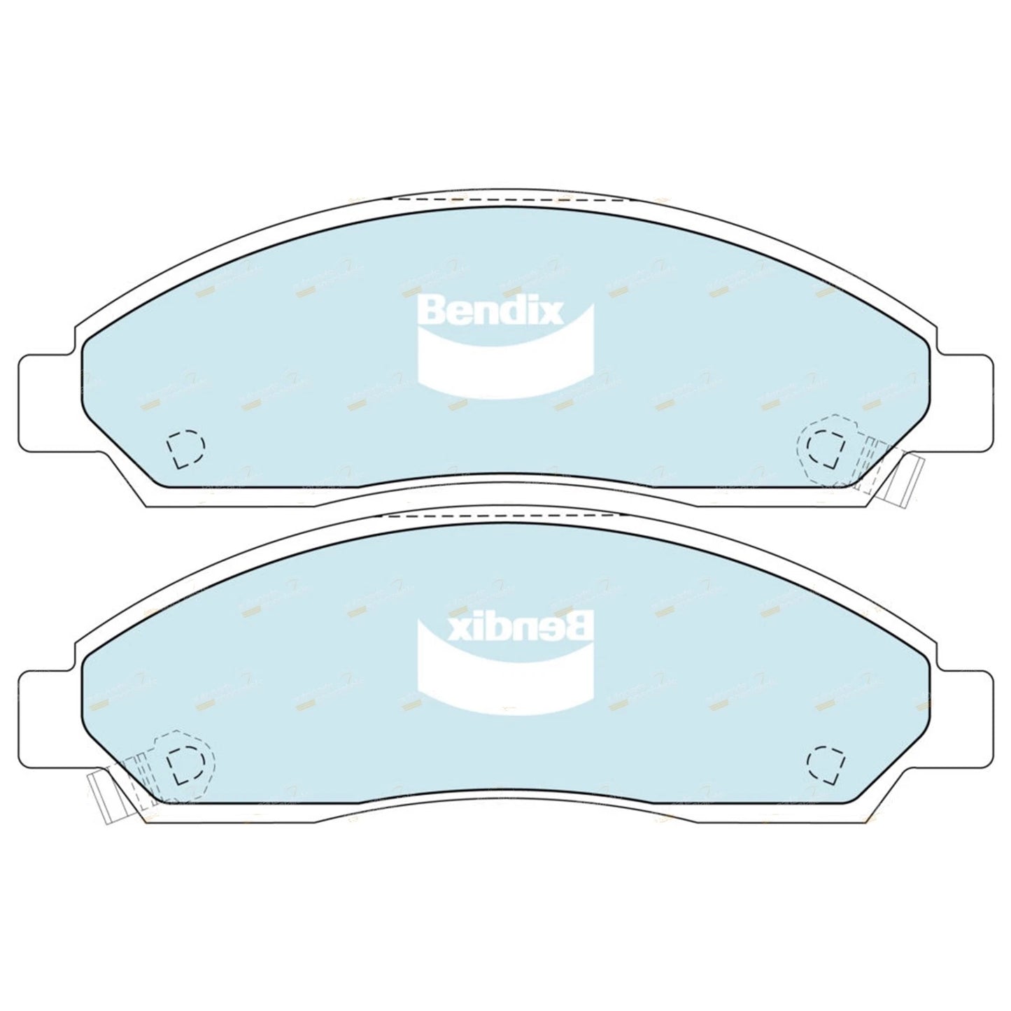 Set of 4 Front Disc Brake Pads for Holden Rodeo RA (2003–2005)