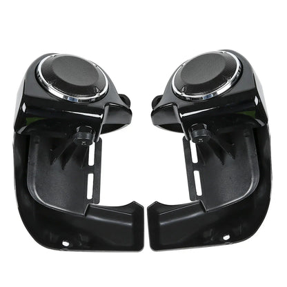 6.5'' Speaker Grills & Vented Leg Fairings for Harley Touring (1983-2013)