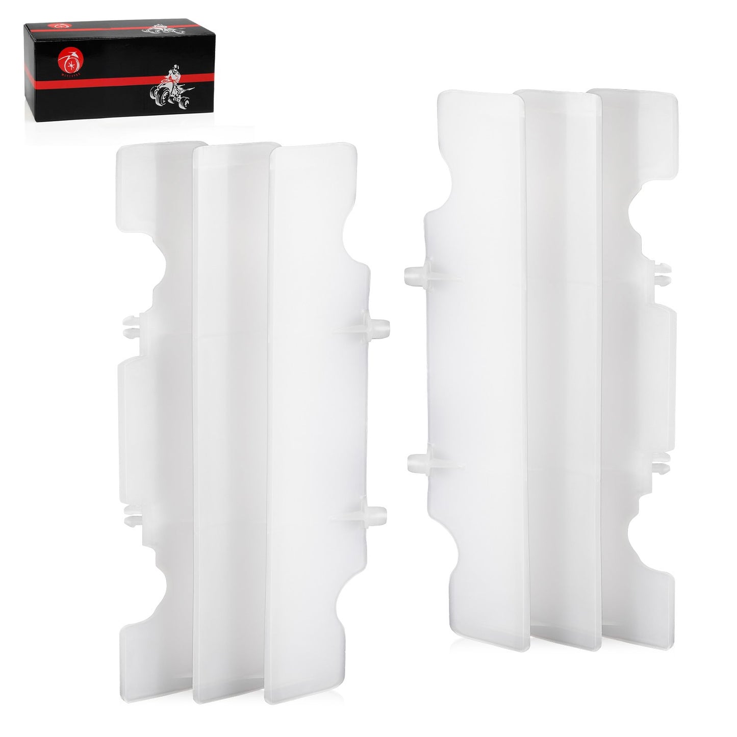 2X Radiator Louver Guard for Honda CR125R (1992–1997) White