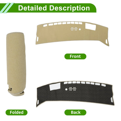 Dashboard Cover for Kia Niro (EV/PHEV/HEV) (2023–2025) Polyester Beige
